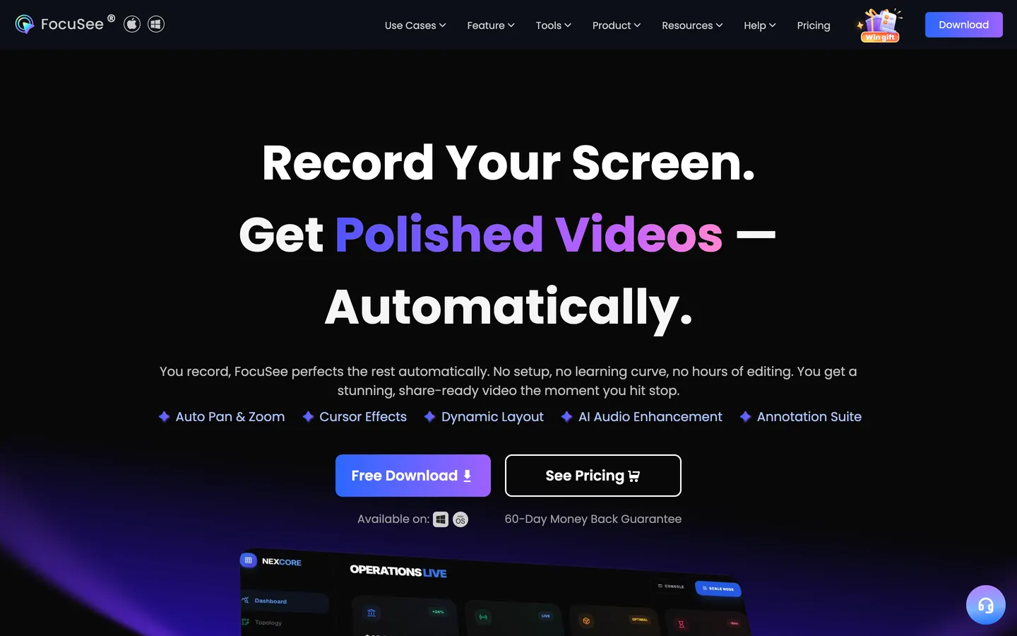 FocuSee's website