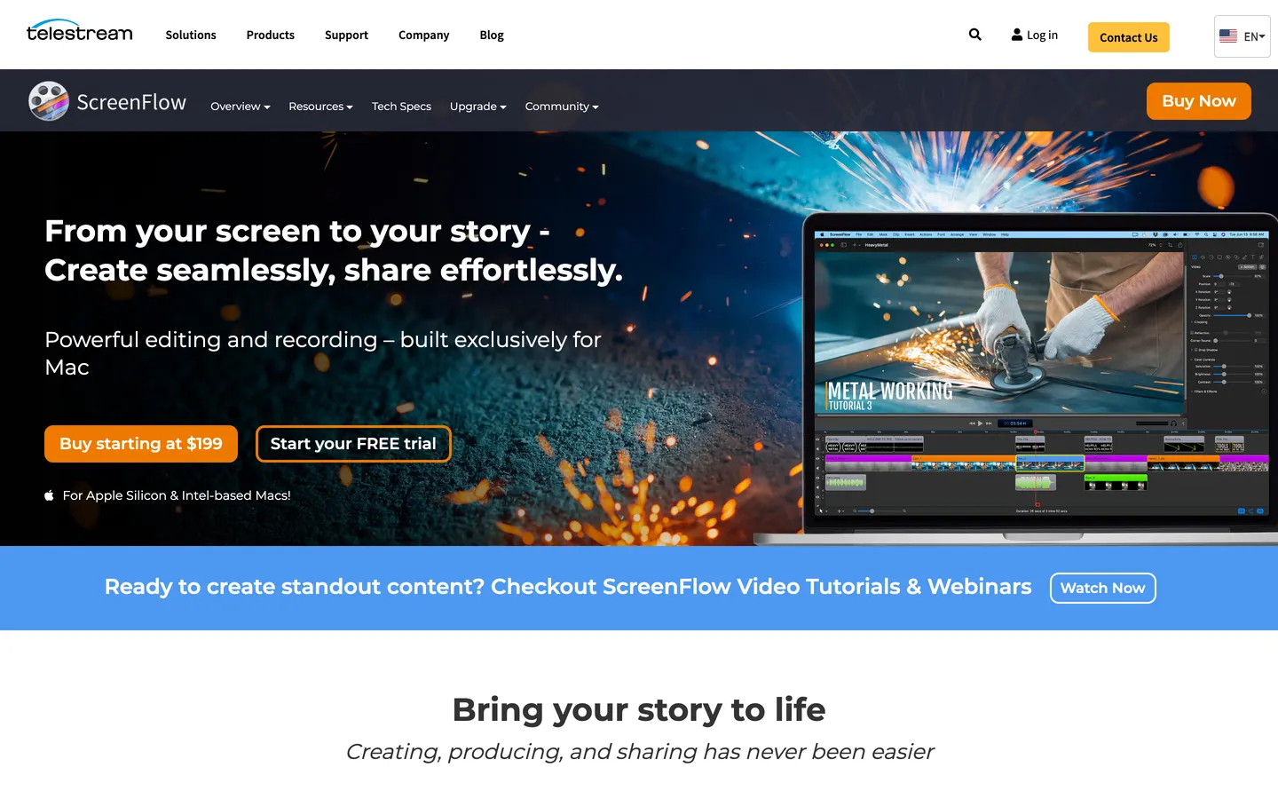 ScreenFlow's website